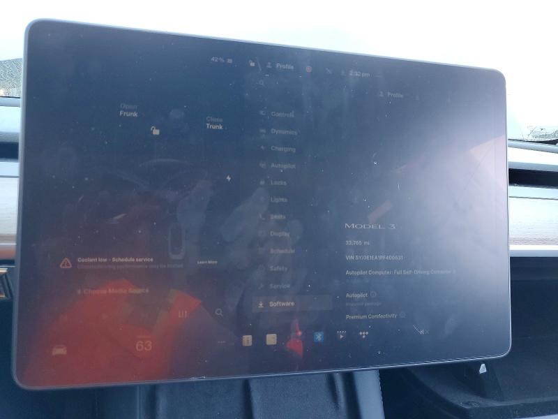 Aukcja sprzedaży 2023 Tesla Model 3, vin: 5YJ3E1EA1PF406631, numer aukcji: 79494095