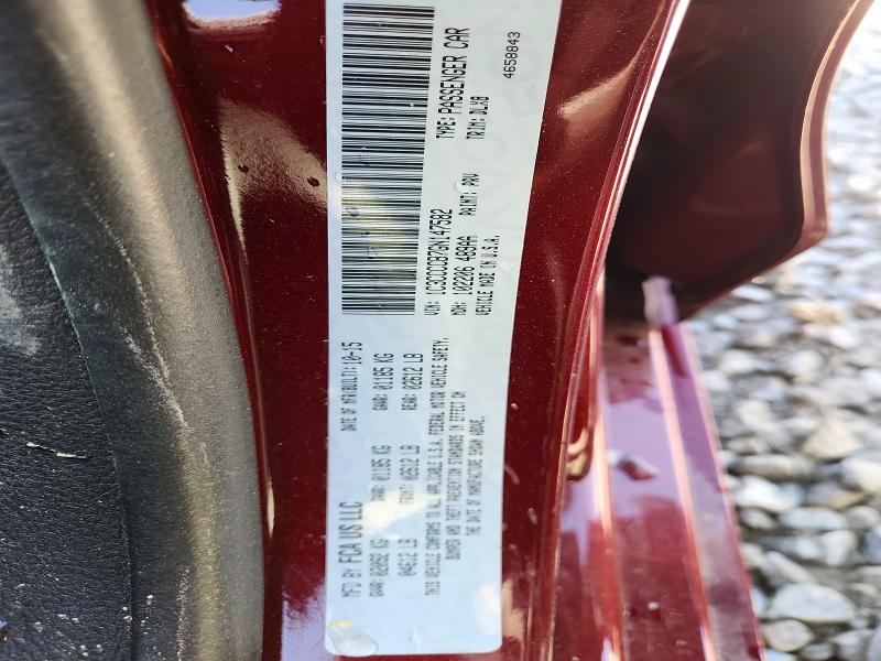 47446106 :رقم المزاد ، 1C3CCCCB7GN147582 vin ، 2016 Chrysler 200 مزاد بيع