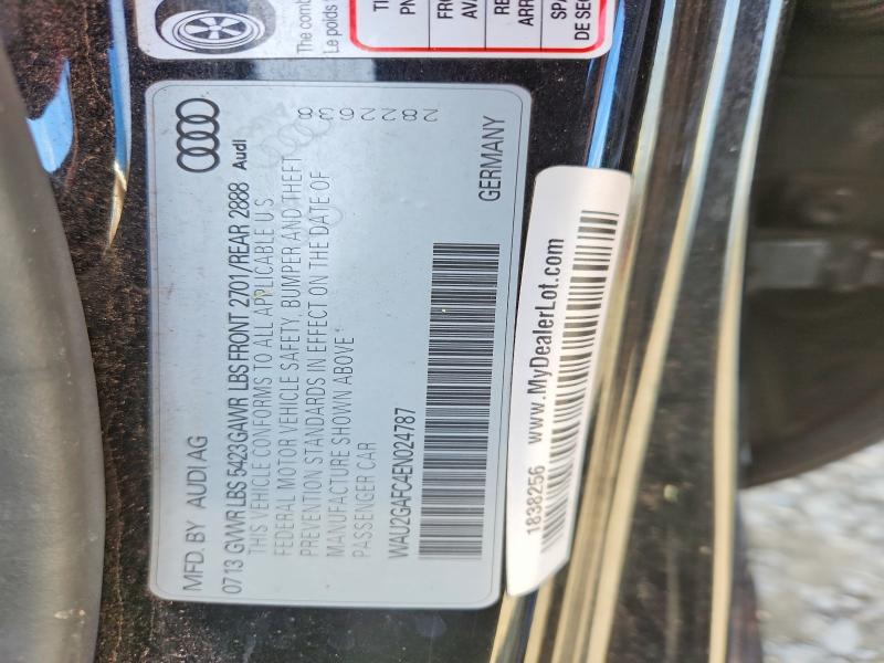 Продажа на аукционе авто 2014 Audi A7, vin: WAU2GAFC4EN024787, номер лота: 48004156