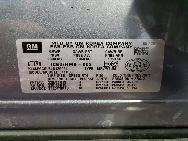 Aukcja sprzedaży 2020 Buick Encore Gx, vin: KL4MMCSL5LB130924, numer aukcji: 46589826