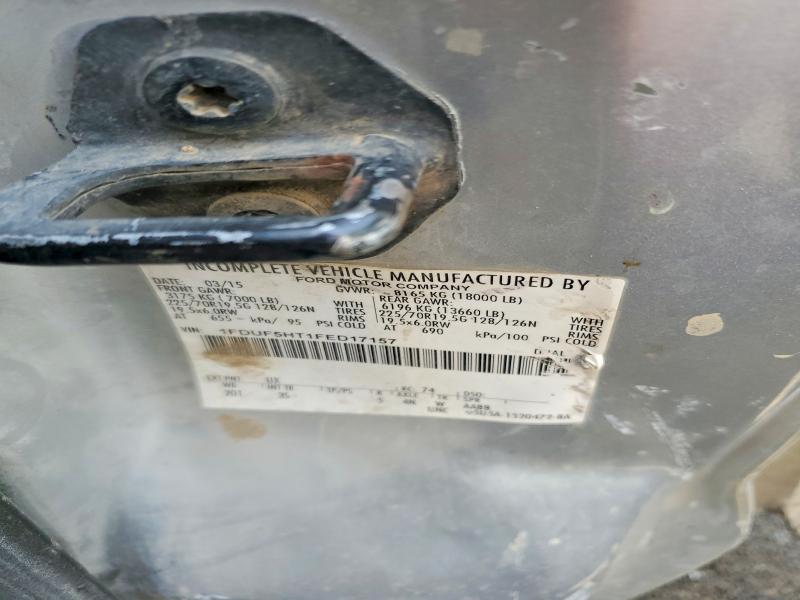 47107606 :رقم المزاد ، 1FDUF5HT1FED17157 vin ، 2015 Ford F550 مزاد بيع