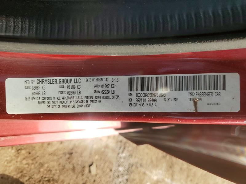 Aukcja sprzedaży 2013 Chrysler 200, vin: 1C3CCBAB9DN761803, numer aukcji: 47134306