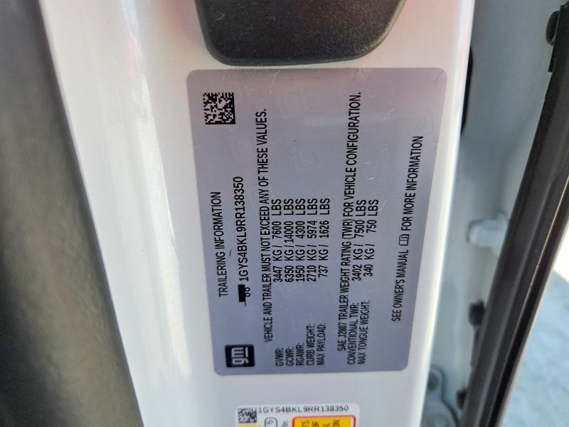 Продаж на аукціоні авто 2024 Cadillac Escalade, vin: 1GYS4BKL9RR138350, номер лоту: 46938356