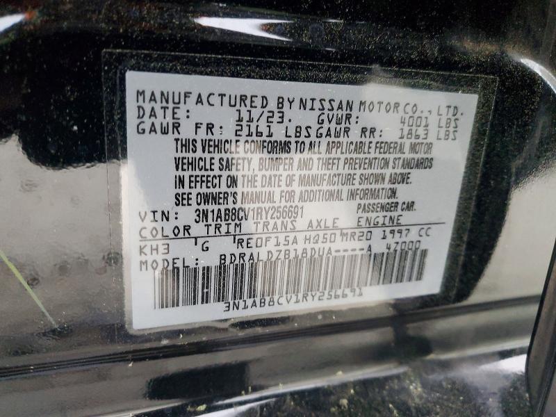 Aukcja sprzedaży 2024 Nissan Sentra, vin: 3N1AB8CV1RY256691, numer aukcji: 47384826