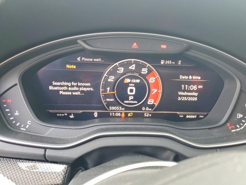 Aukcja sprzedaży 2018 Audi Sq5, vin: WA1C4AFYXJ2154414, numer aukcji: 47515636