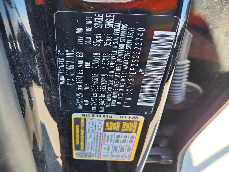 Aukcja sprzedaży 2025 Kia Sportage, vin: 5XYK33DF2SG323740, numer aukcji: 47981206