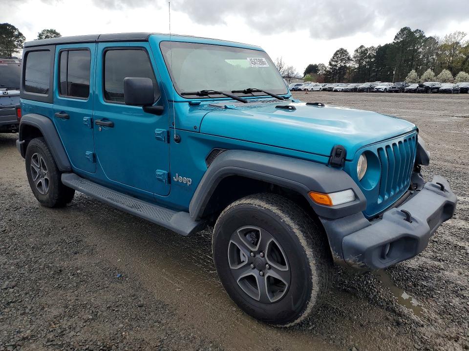 2020 Jeep Wrangler Unlimited მანქანა იყიდება აუქციონზე, vin: 1C4HJXDG0LW206937, აუქციონის ნომერი: 45475906