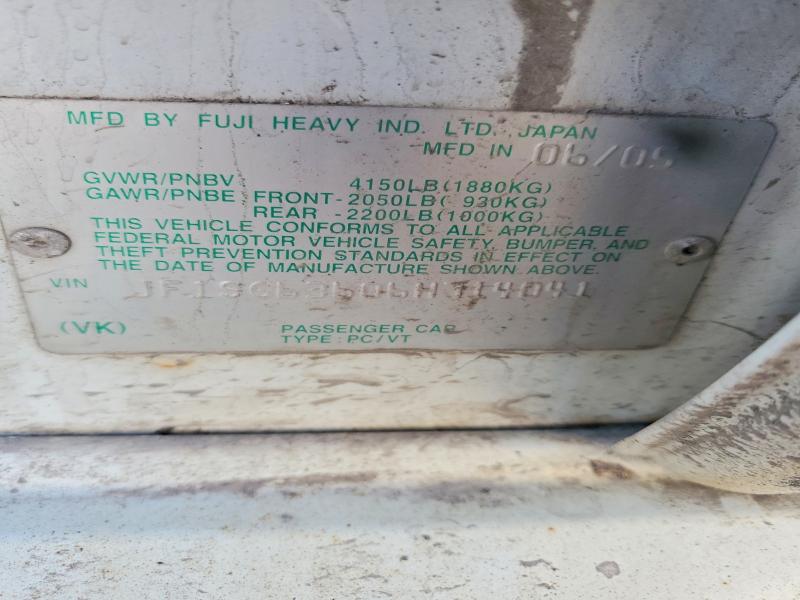 2006 Subaru Forester მანქანა იყიდება აუქციონზე, vin: JF1SG63606H714041, აუქციონის ნომერი: 79804925