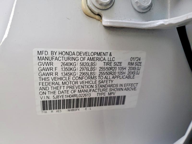 Продаж на аукціоні авто 2024 Acura Mdx, vin: 5J8YE1H04RL022613, номер лоту: 41986286