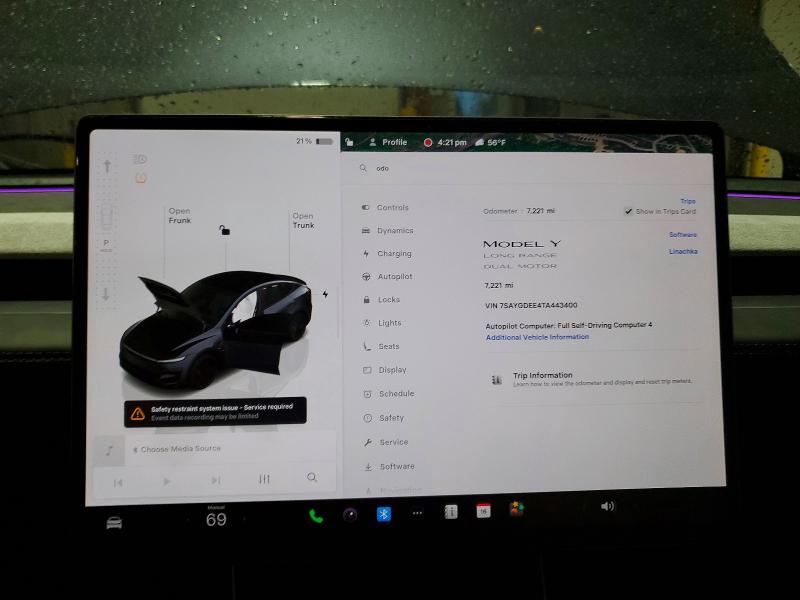 Продажа на аукционе авто 2026 Tesla Model Y, vin: 7SAYGDEE4TA443400, номер лота: 46140986