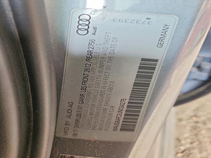 59000616 :رقم المزاد ، WAUG8AFC9JN034275 vin ، 2018 Audi A6 مزاد بيع