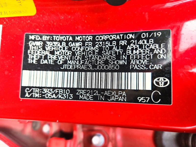 Продаж на аукціоні авто 2020 Toyota Corolla, vin: JTDEPRAE3LJ000850, номер лоту: 47570066
