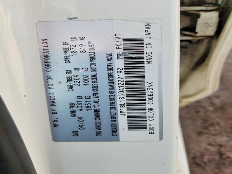 Продаж на аукціоні авто 2010 Mazda 3, vin: JM1BL1S50A1222192, номер лоту: 41991626