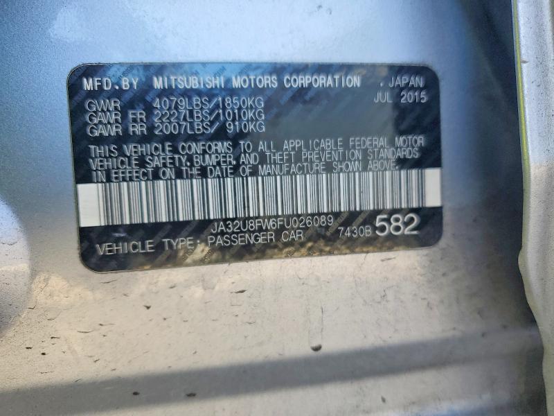 Продаж на аукціоні авто 2015 Mitsubishi Lancer, vin: JA32U8FW6FU026089, номер лоту: 79304115