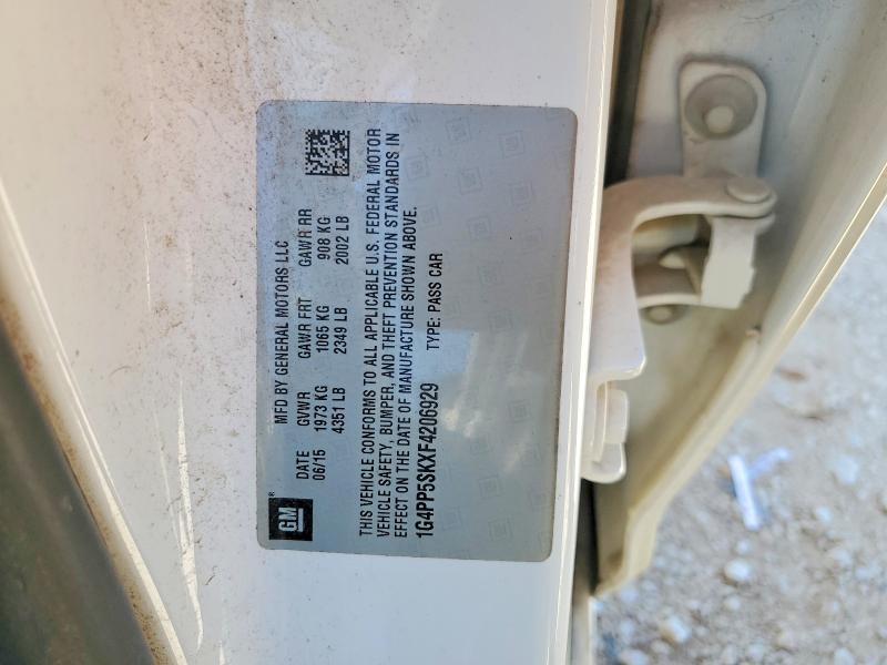 Aukcja sprzedaży 2015 Buick Verano, vin: 1G4PP5SKXF4206929, numer aukcji: 46171046