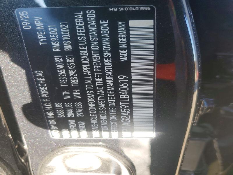 Продаж на аукціоні авто 2026 Porsche Macan, vin: WP1AG2A59TLB40619, номер лоту: 46424316