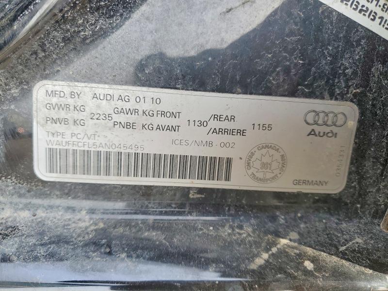 47259566 :رقم المزاد ، WAUFFCFL5AN045495 vin ، 2010 Audi A4 مزاد بيع