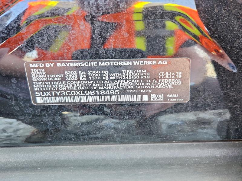 Aukcja sprzedaży 2020 Bmw X3, vin: 5UXTY3C0XL9B18495, numer aukcji: 46589726
