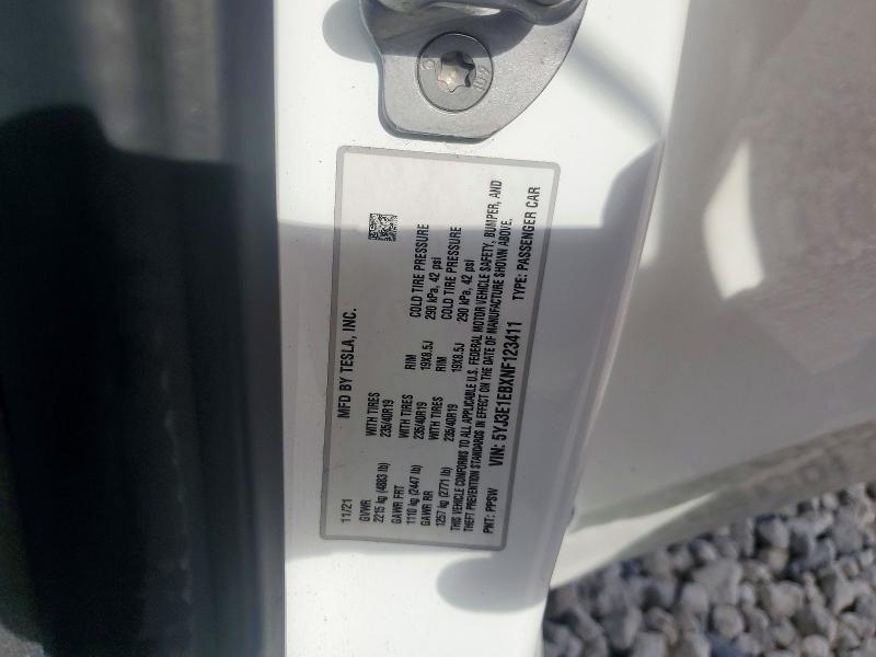 45840656 :رقم المزاد ، 5YJ3E1EBXNF123411 vin ، 2022 Tesla Model 3 مزاد بيع