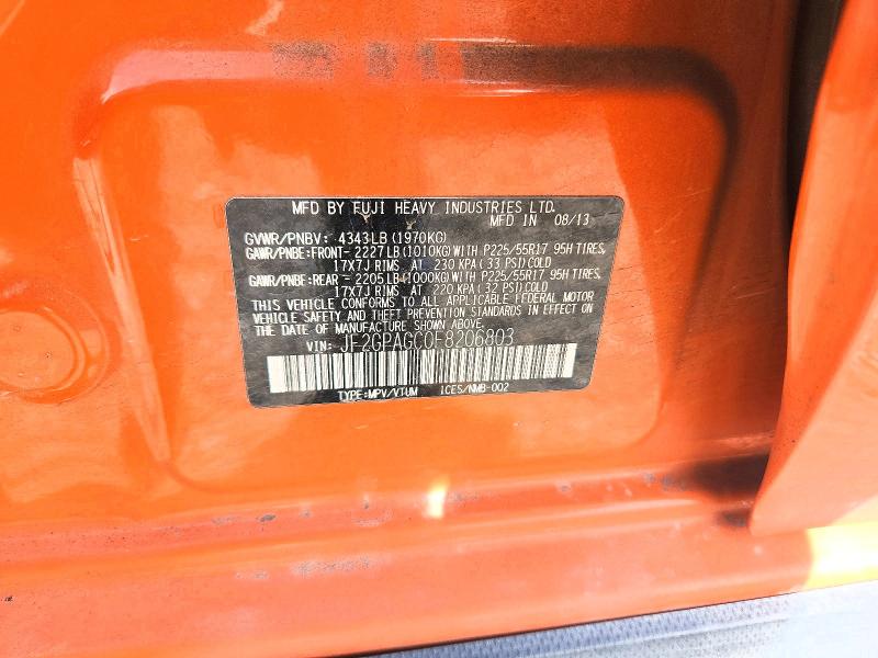 Aukcja sprzedaży 2014 Subaru Xv Crosstrek, vin: JF2GPAGC0E8206803, numer aukcji: 46044796