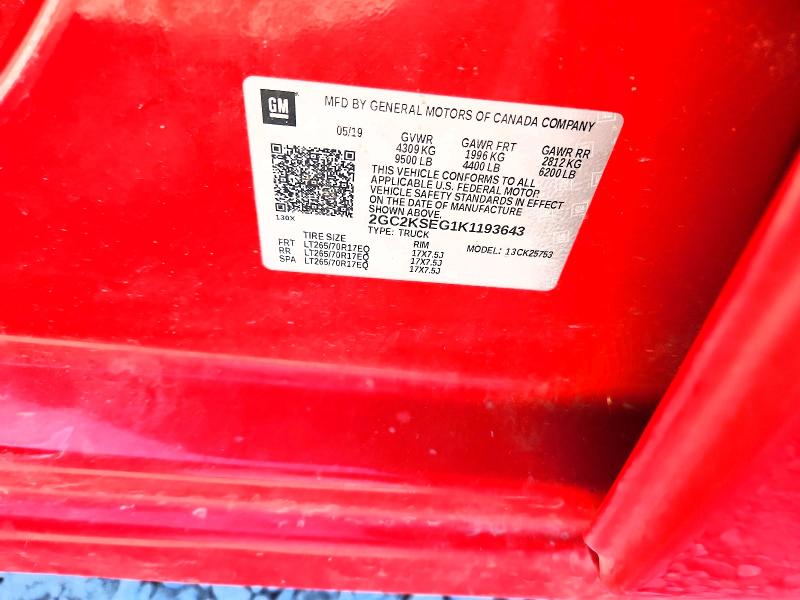 Aukcja sprzedaży 2019 Chevrolet Silverado, vin: 2GC2KSEG1K1193643, numer aukcji: 45545186