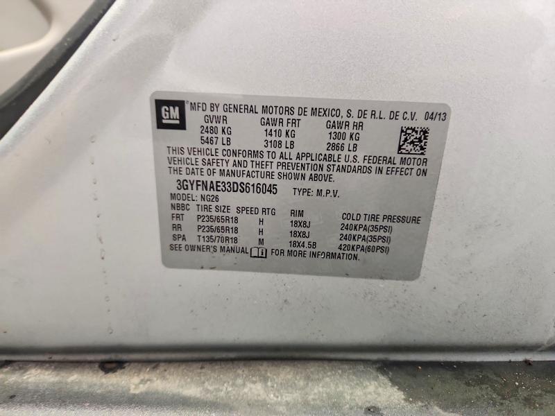 Продажа на аукционе авто 2013 Cadillac Srx, vin: 3GYFNAE33DS616045, номер лота: 48150186