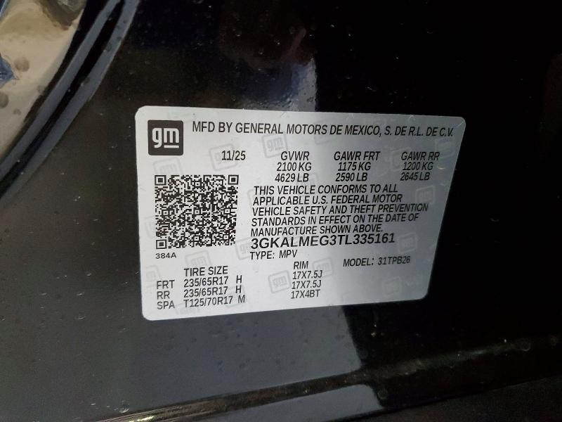 Продаж на аукціоні авто 2026 Gmc Terrain, vin: 3GKALMEG3TL335161, номер лоту: 46471626