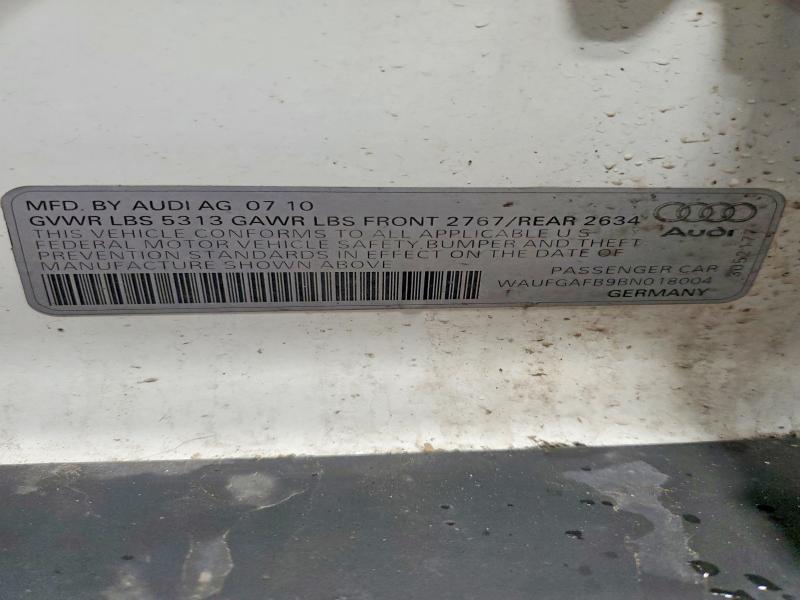 Aukcja sprzedaży 2011 Audi A6, vin: WAUFGAFB9BN018004, numer aukcji: 47793076