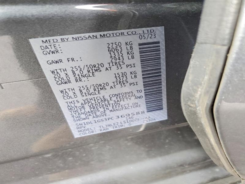 Продажа на аукционе авто 2023 Infiniti Qx60, vin: 5N1DL1GS3PC369588, номер лота: 48330576