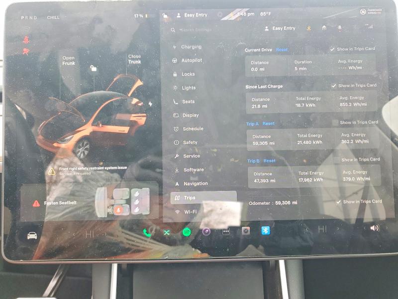 Продажа на аукционе авто 2021 Tesla Model Y, vin: 5YJYGDEE0MF077517, номер лота: 45827736