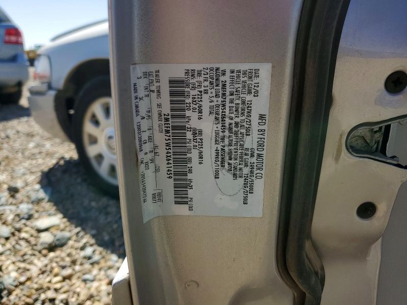 41981726 :رقم المزاد ، 2MEFM75W54X641459 vin ، 2004 Mercury Grand Marquis مزاد بيع