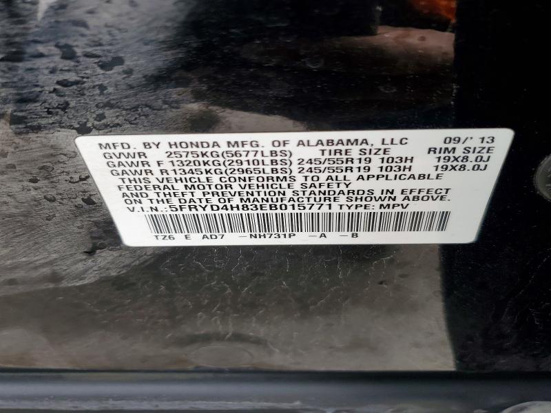 Продаж на аукціоні авто 2014 Acura Mdx, vin: 5FRYD4H83EB015771, номер лоту: 79723715