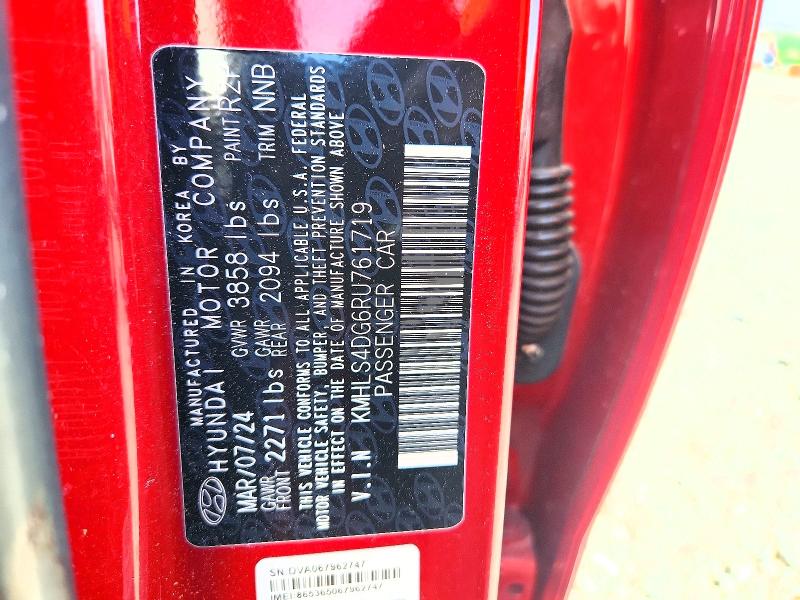 78816985 :رقم المزاد ، KMHLS4DG6RU761719 vin ، 2024 Hyundai Elantra مزاد بيع
