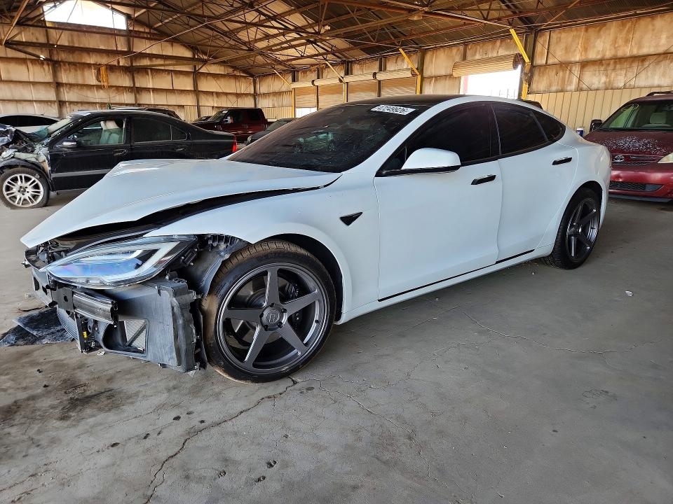 47249926 :رقم المزاد ، 5YJSA1E21MF419083 vin ، 2021 Tesla Model S مزاد بيع