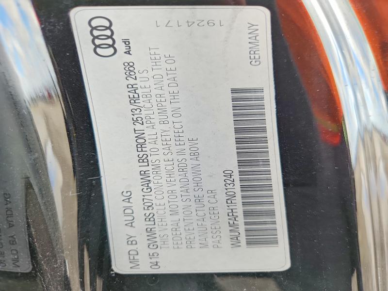 Aukcja sprzedaży 2015 Audi A5, vin: WAUMFAFH1FN013240, numer aukcji: 79997455