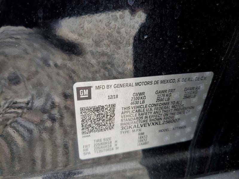 2019 Gmc Terrain მანქანა იყიდება აუქციონზე, vin: 3GKALVEVXKL256007, აუქციონის ნომერი: 46328406
