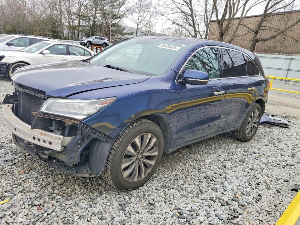 2016 Acura Mdx მანქანა იყიდება აუქციონზე, vin: 5FRYD4H40GB023861, აუქციონის ნომერი: 46428606