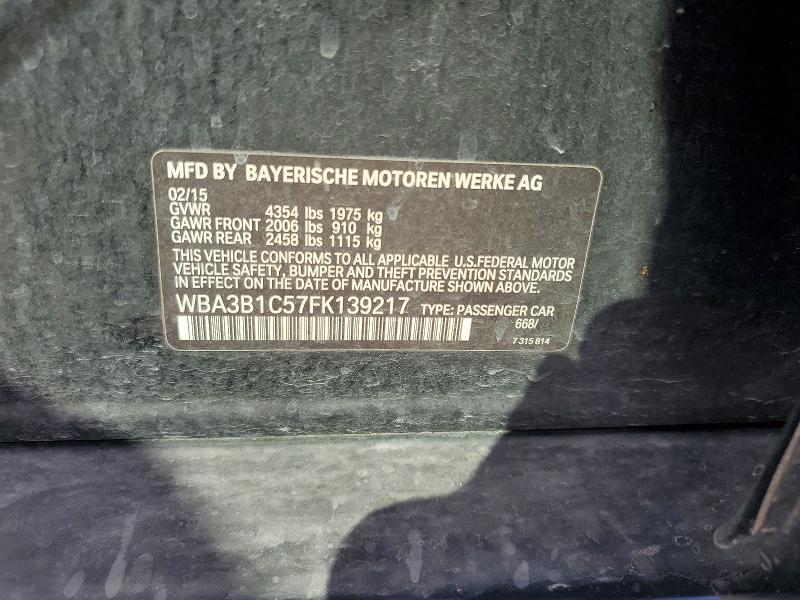 Продаж на аукціоні авто 2015 Bmw 320, vin: WBA3B1C57FK139217, номер лоту: 79557085