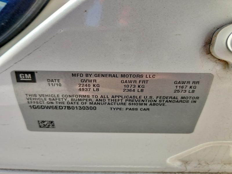 Продажа на аукционе авто 2011 Cadillac Sts, vin: 1G6DW6ED7B0130300, номер лота: 46461306