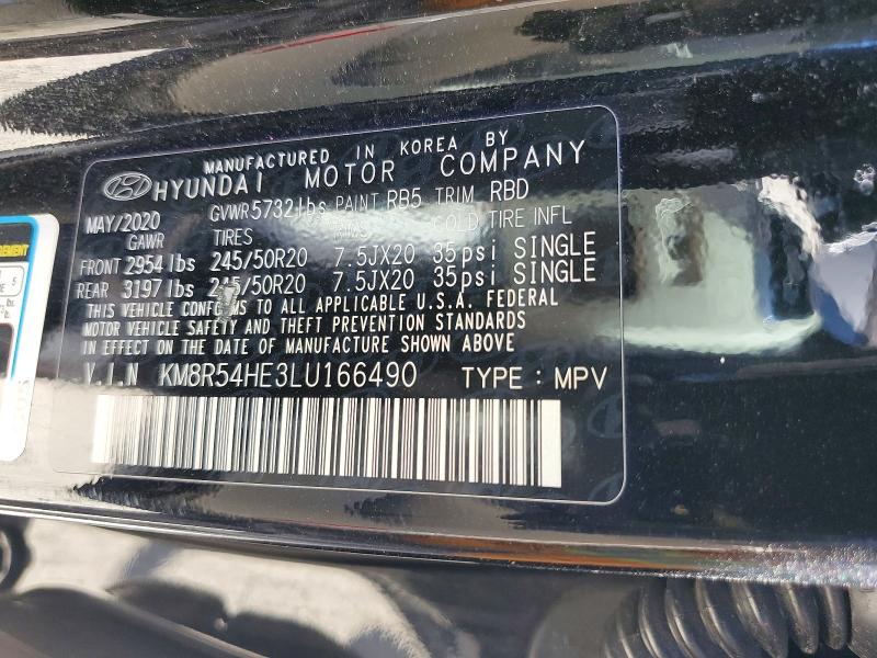 Aukcja sprzedaży 2020 Hyundai Palisade, vin: KM8R54HE3LU166490, numer aukcji: 45525876
