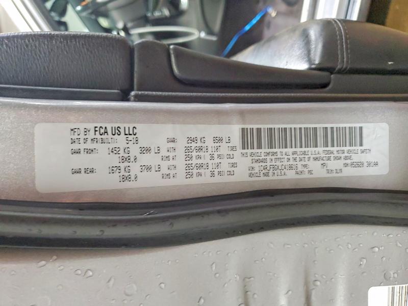 Aukcja sprzedaży 2018 Jeep Grand Cherokee, vin: 1C4RJFBGXJC418616, numer aukcji: 45745706