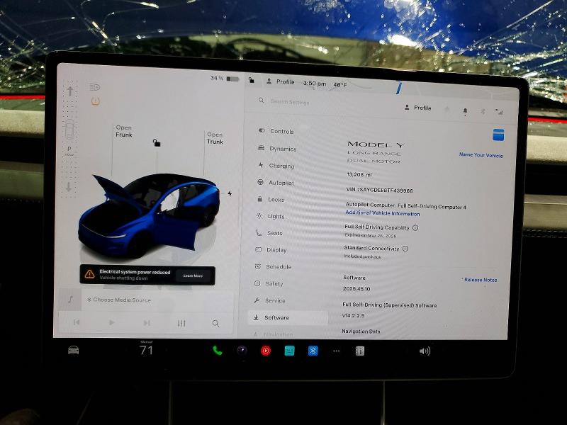 46037936 :رقم المزاد ، 7SAYGDEE8TF439966 vin ، 2026 Tesla Model Y مزاد بيع