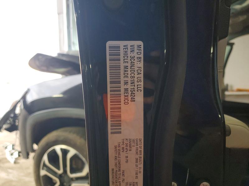Продаж на аукціоні авто 2022 Jeep Compass, vin: 3C4NJDCB1NT154248, номер лоту: 45459296