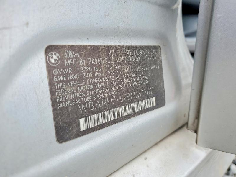 47768156 :رقم المزاد ، WBAPH77579NM47617 vin ، 2009 Bmw 328 مزاد بيع