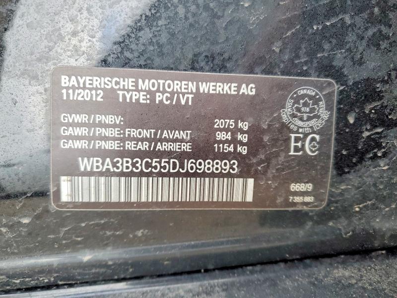 Продажа на аукционе авто 2013 Bmw 328, vin: WBA3B3C55DJ698893, номер лота: 79935275