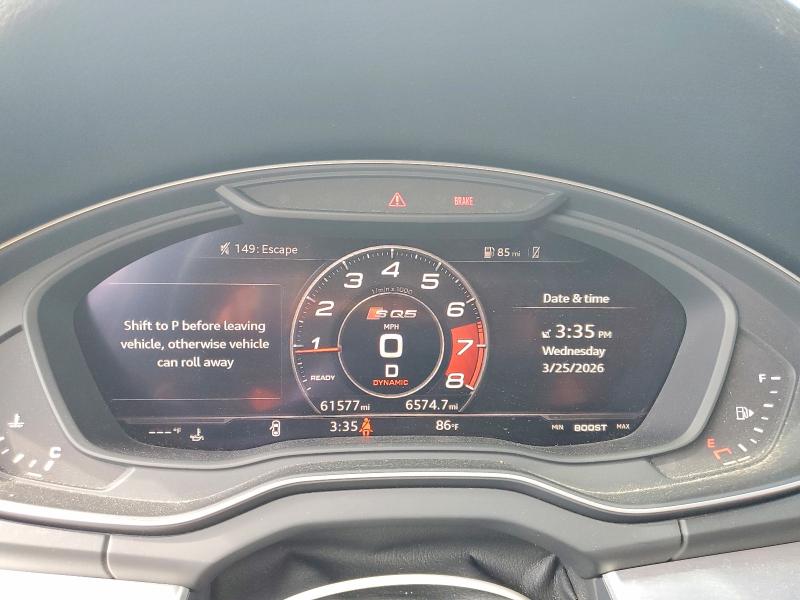 Продажа на аукционе авто 2019 Audi Sq5, vin: WA1C4AFY0K2006676, номер лота: 47276366