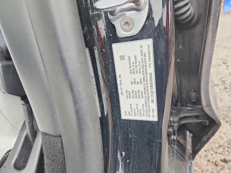 79400325 :رقم المزاد ، 5YJ3E1EB9SF909440 vin ، 2025 Tesla Model 3 مزاد بيع