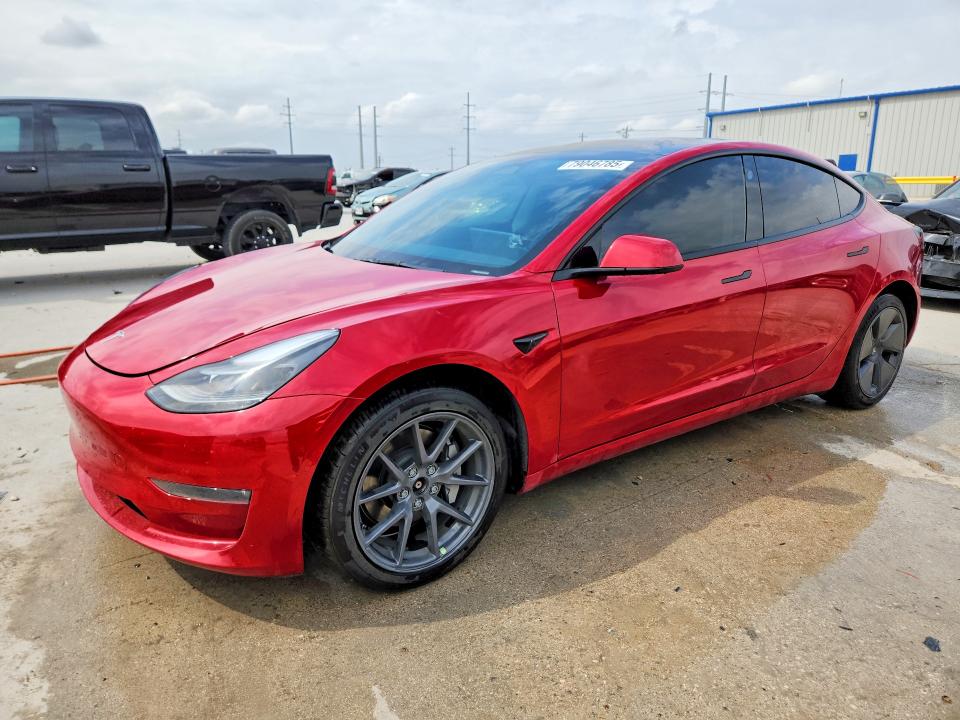 79046785 :رقم المزاد ، 5YJ3E1EB3NF313308 vin ، 2022 Tesla Model 3 مزاد بيع