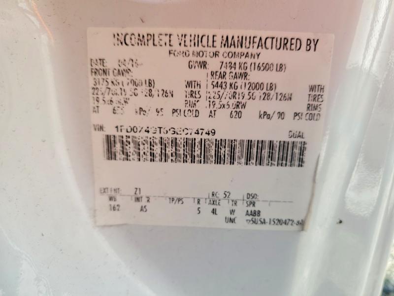 Aukcja sprzedaży 2016 Ford F450, vin: 1FD0X4GT6GEC74749, numer aukcji: 41797416