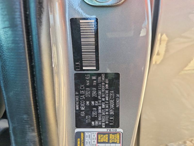 Продажа на аукционе авто 2024 Kia Forte, vin: 3KPF24AD0RE722814, номер лота: 46241066